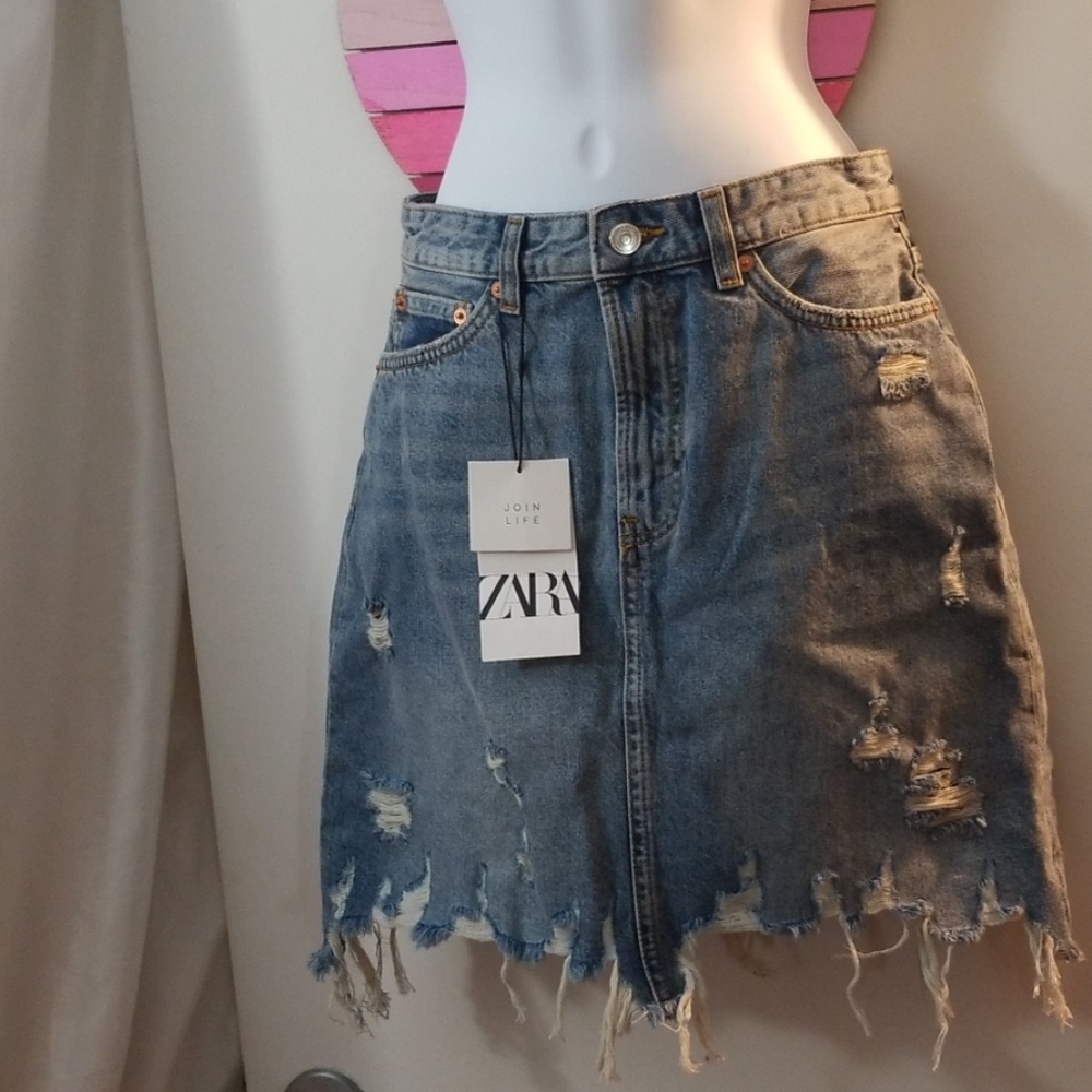 Zara denim skirt